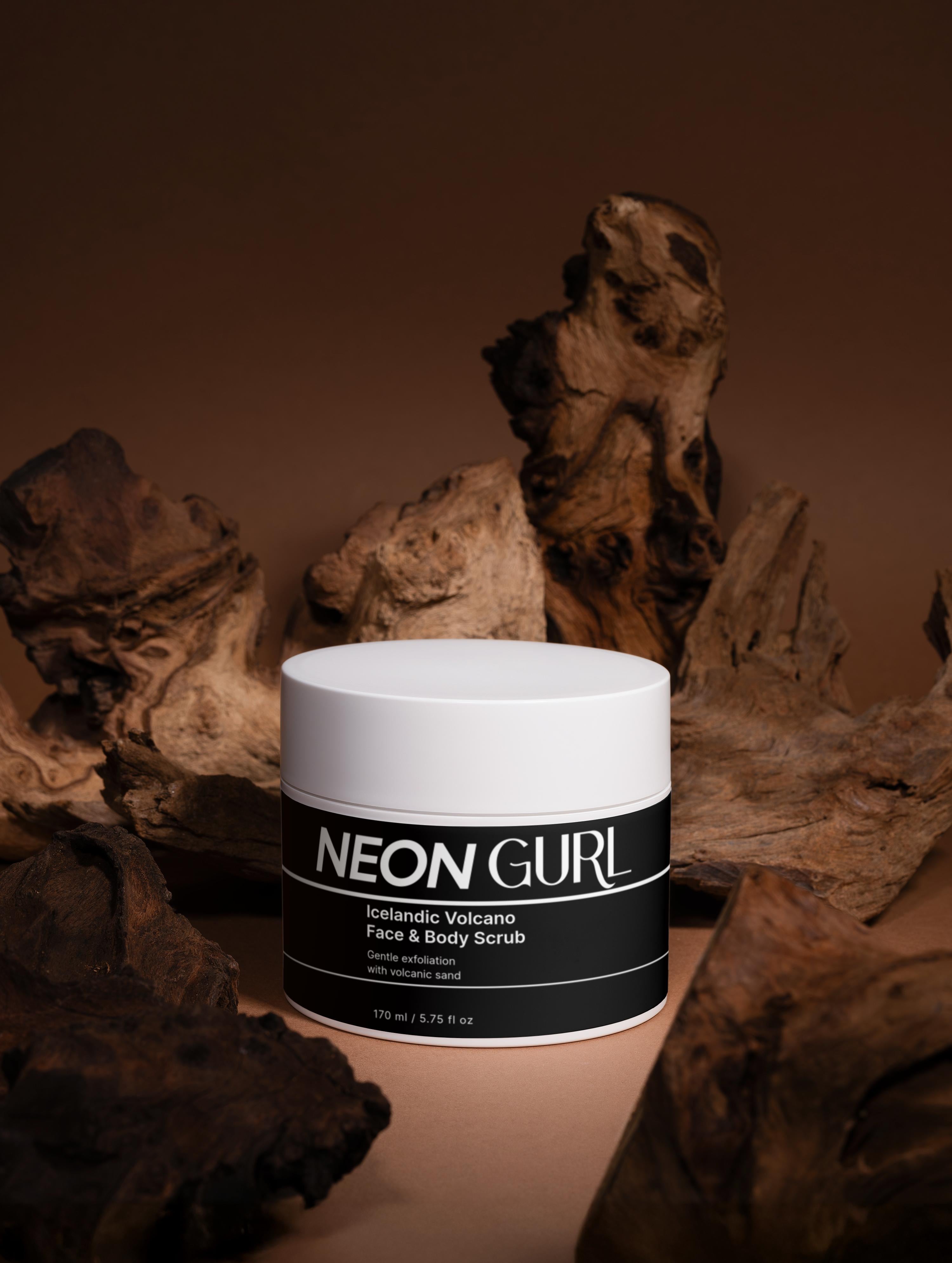 NEON GURL Icelandic Volcano Face & Body Scrub